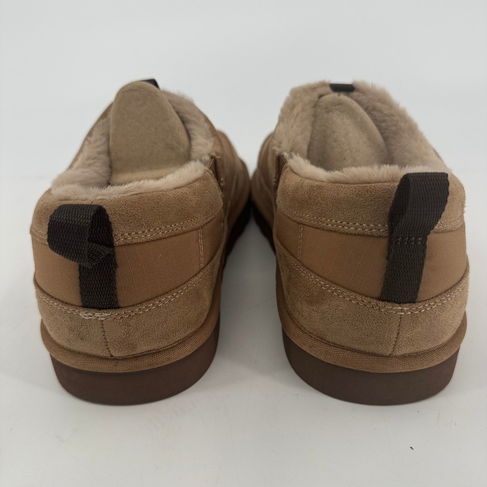 Skechers Luxe Foam Mens House Shoes Tan Wide Fit Slippers 182002WS Size 12 NEW - Picture 7 of 9